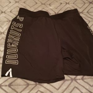 Doughnuts and deadlifts mens medium black shorts